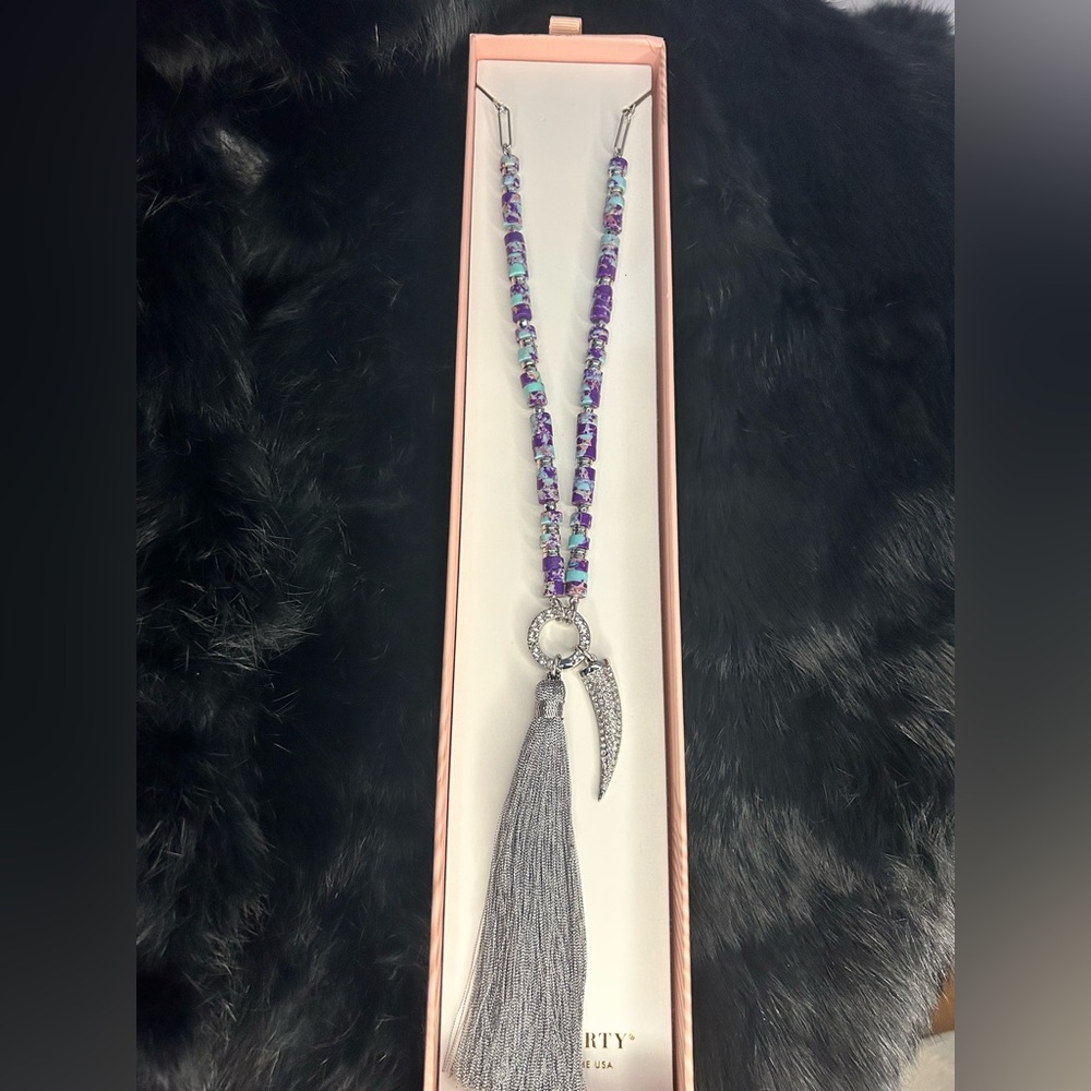 NWT BOMBparty pendant, Desert Dreams Silver Plated Jewelry!